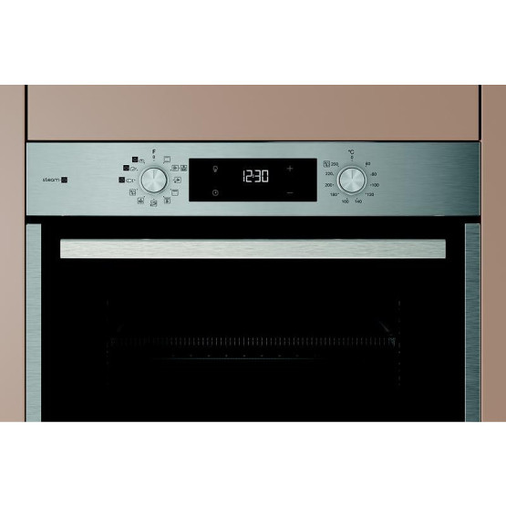 Фурна за вграждане Hotpoint-Ariston HAO 458HSU1F X. , 71 , Push бутони , А+ , Водно почистване
