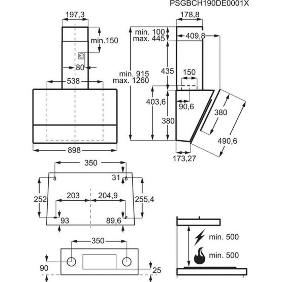 Вграден абсорбатор Electrolux LFV619R