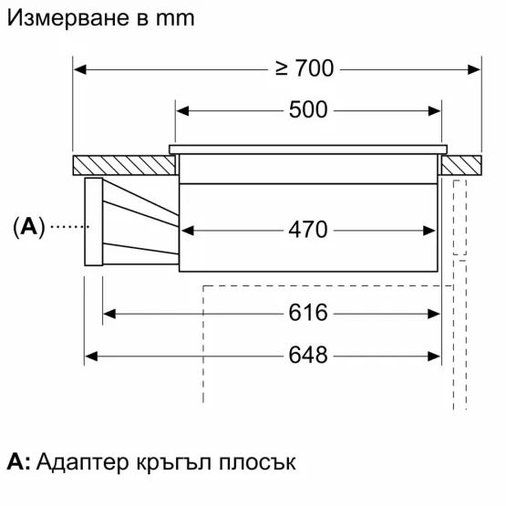 Вграден керамичен плот Bosch PVQ731H26E