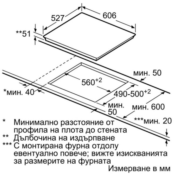 Вграден керамичен плот Bosch PXE675DC1E - Bosch