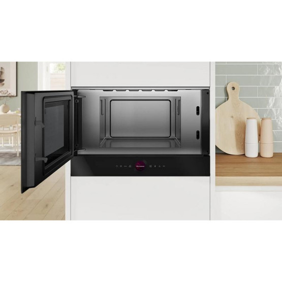Вградена микровълнова фурна Bosch BFL7221B1 , 21 , Hydrolitic , Електронно
