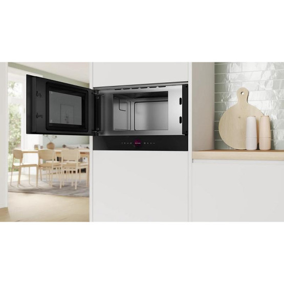 Вградена микровълнова фурна Bosch BFL7221B1 , 21 , Hydrolitic , Електронно