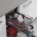 Съдомиялна машина за вграждане Sharp QW-NS1GI47EX , 10 комплекта, 45 Ш, мм, E - Sharp