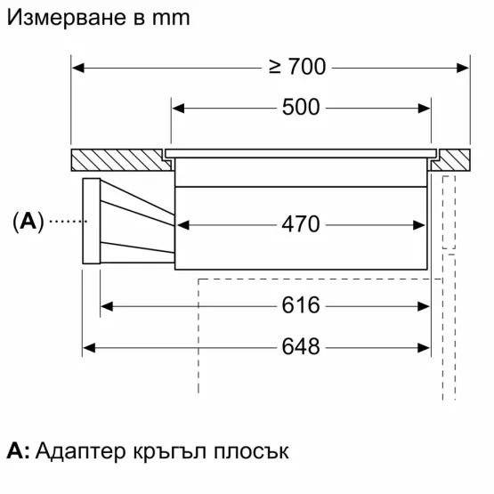 Вграден керамичен плот Bosch PXX801D67E