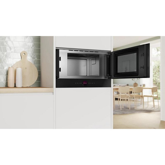Вградена микровълнова фурна Bosch BFR7221B1 , 21 , Hydrolitic , Електронно