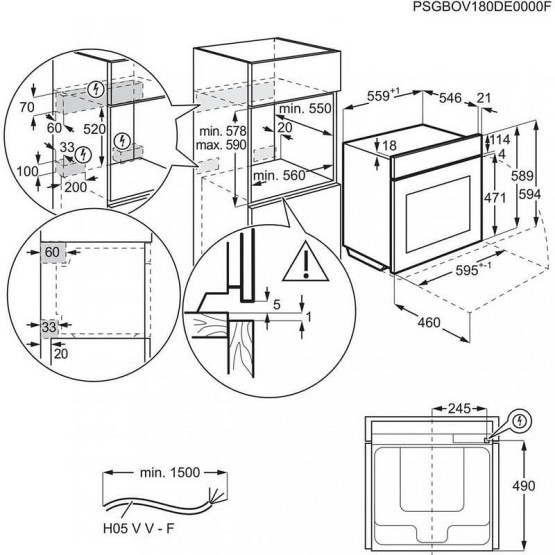 Фурна за вграждане AEG BPE748380B