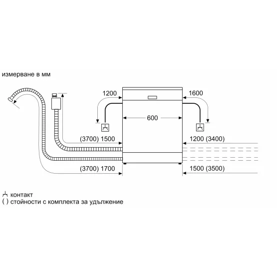 Съдомиялна машина за вграждане Bosch SMV6YCX05E
