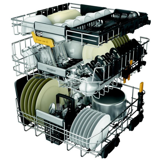 Съдомиялна машина за вграждане Whirlpool W8I HT58 TS , 14 комплекта, 600 Ш, мм, B