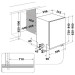 Съдомиялна машина за вграждане Whirlpool W8I HT58 TS , 14 комплекта, 600 Ш, мм, B
