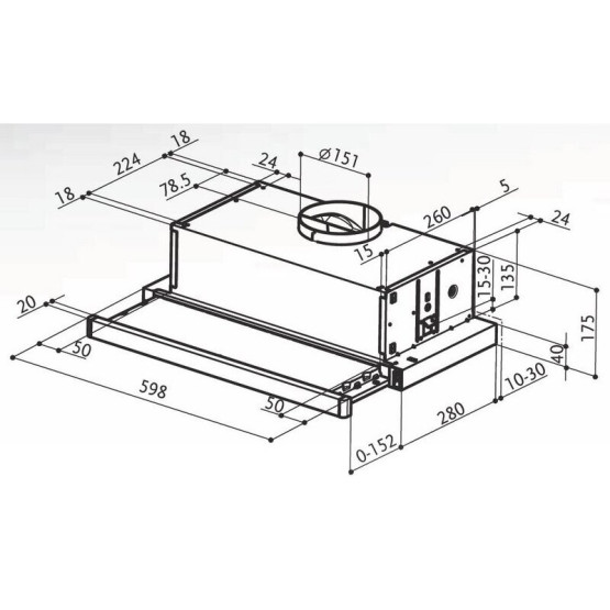 Вграден абсорбатор DeLonghi DCH 602 X - DeLonghi