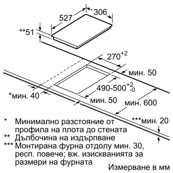 Вграден керамичен плот Bosch PXX375FB1E , Индукционен - Bosch