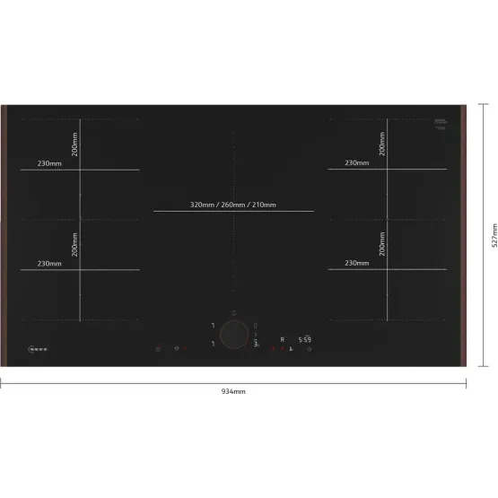 Вграден керамичен плот NEFF T69YYV4C0(90см) Flex design