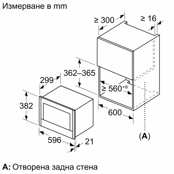 Вградена микровълнова фурна NEFF NR4WR21N1 , 21 , EasyClean® , Сензорно