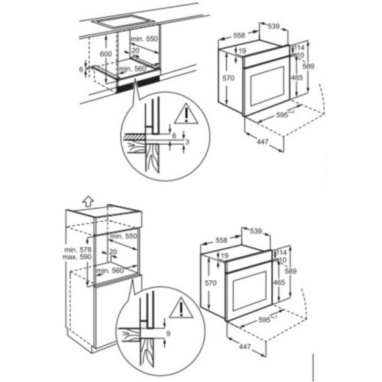 Фурна за вграждане Electrolux EOH3F00BX