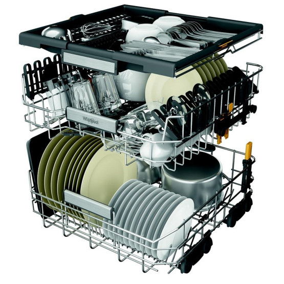 Съдомиялна машина за вграждане Whirlpool W7I HT 40 T , 15 комплекта, 600 Ш, мм, C