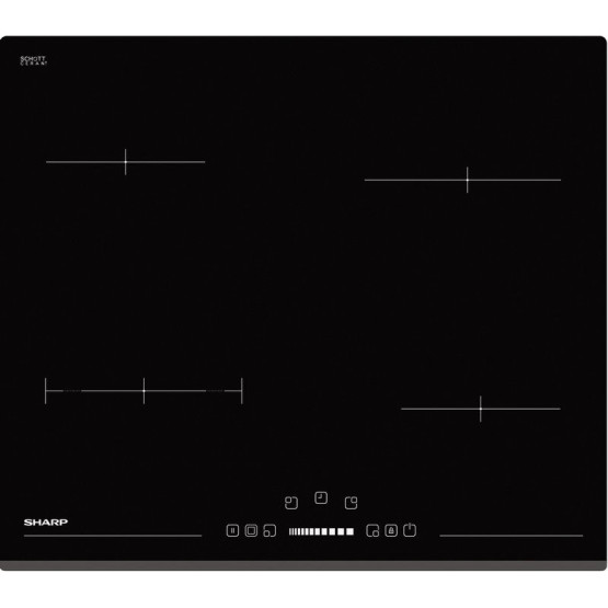 Вграден керамичен плот Sharp KH-6V08BS00 , Електрически - Sharp