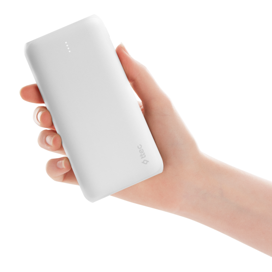 Външна батерия PowerSlim Duo 10.000mAh Universal Mobile Charger - Бяла