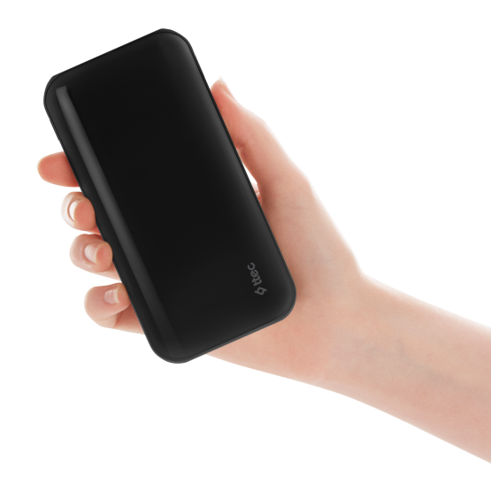 Външна батерия ttec ReCharger Ultra 30.000 mAh Powerbank - Черна