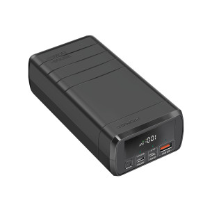 Външна батерия ProMate POWERMINE PowerBank 130W / 3.0 QC, LCD, 38000mAh - Черна