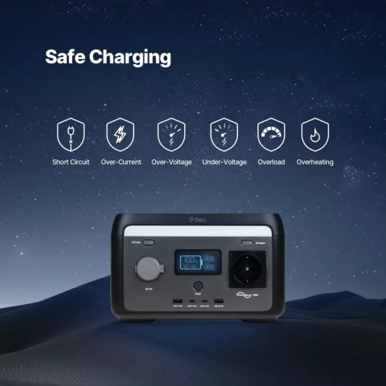 Зарядна станция ttec, Power Max, 64000 Маh, 300W, PowerStation, Черен
