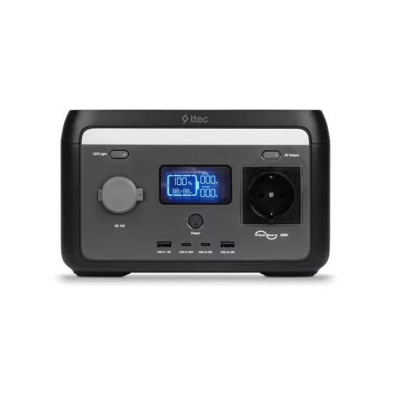 Зарядна станция ttec, Power Max, 64000 Маh, 300W, PowerStation, Черен