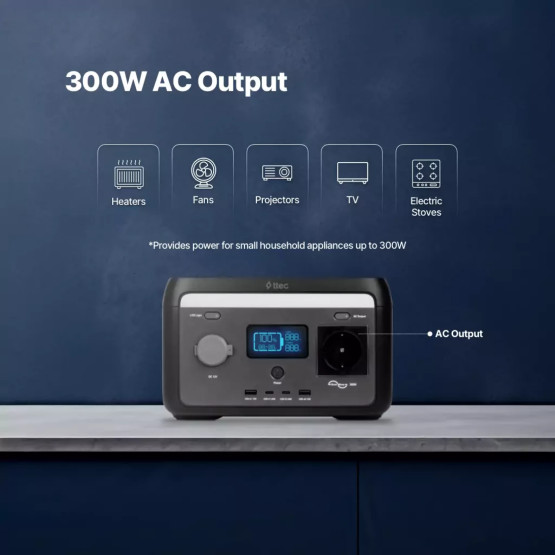 Зарядна станция ttec, Power Max, 64000 Маh, 300W, PowerStation, Черен