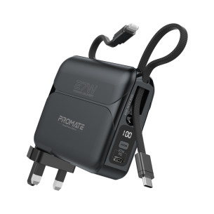 Външна батерия ProMate POWERPACK-20PRO PowerBank , Lightning 27W /Type-C 22.5W / 20000mAh - Черна
