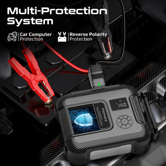 Стартер за акумулатор / външна батерия /Kompresor ProMate PATROLPACK, Jump Starter 16000mAh - Черен