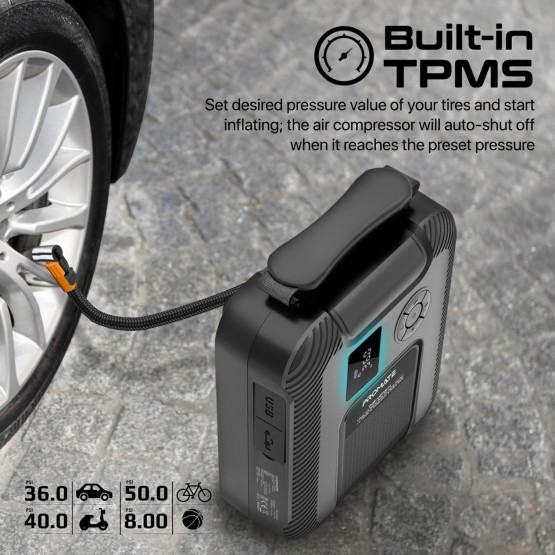 Стартер за акумулатор / външна батерия /Kompresor ProMate PATROLPACK, Jump Starter 16000mAh - Черен