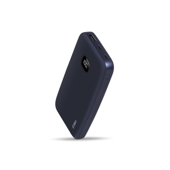 ttec ChargeUp Pro LCD 10.000mAh PD 20W Powerbank - Тъмно синя