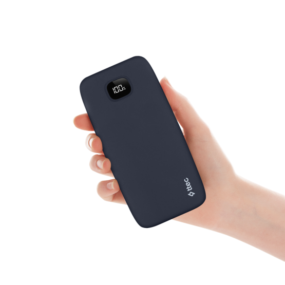 ttec ChargeUp Pro LCD 10.000mAh PD 20W Powerbank - Тъмно синя
