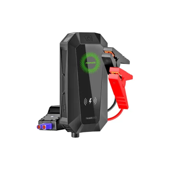 Стартерно устройство HEXABOLT-20 Jump starter 1500A/12V / Външна батерия ProMate PowerBank LED, Wireless, 6 in 1 19200mAh 3.0 QC - Черна