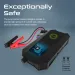 Стартерно устройство HEXABOLT-20 Jump starter 1500A/12V / Външна батерия ProMate PowerBank LED, Wireless, 6 in 1 19200mAh 3.0 QC - Черна