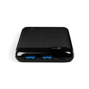 Външна батерия PowerSlim LCD PD 10.000 mAh Powerbank with USB-C Input/output - Черна