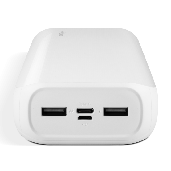 Външна батерия ttec ReCharger Ultra 30.000 mAh Powerbank - Бяла