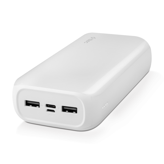 Външна батерия ttec ReCharger Ultra 30.000 mAh Powerbank - Бяла