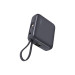 Външна батерия ttec ReCharger Mini LCD 10.000mAh PD 20W Powerbank с кабел USB-C и Lightning Cable - Сива