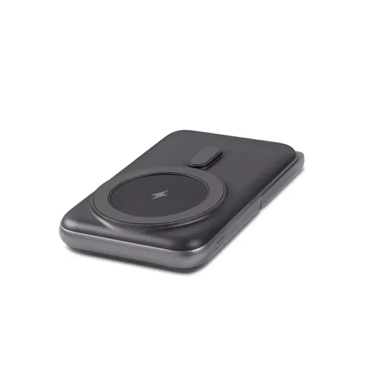 Външна батерия ttec ReCharger Pro M 10.000mAh LCD MagSafe Comp. PD 20W Wireless Powerbank w Stand - Черна