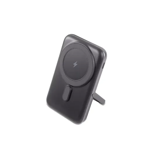 Външна батерия ttec ReCharger Pro M 10.000mAh LCD MagSafe Comp. PD 20W Wireless Powerbank w Stand - Черна
