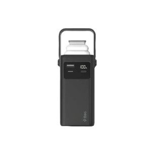 Външна батерия ttec ReCharger Extreme LCD 20.000mAh PD 20W Powerbank with Built-in USB-C and Lightning Cables, LED Torch, Carrying Handle -Черна