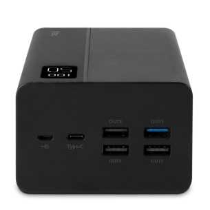 Външна батерия ttec ReCharger Mega LCD 50.000 mAh PD 20W Powerbank - Черна