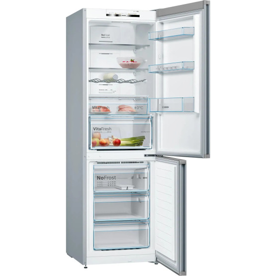 Хладилник с фризер Bosch KGN36VLED , 326 l, E , No Frost