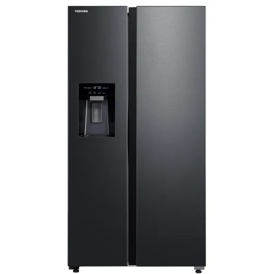 Хладилник Side-by-Side Toshiba GR-RS755WI-PMJ(05) , 568 l, E , No Frost , Черна неръждаема стомана