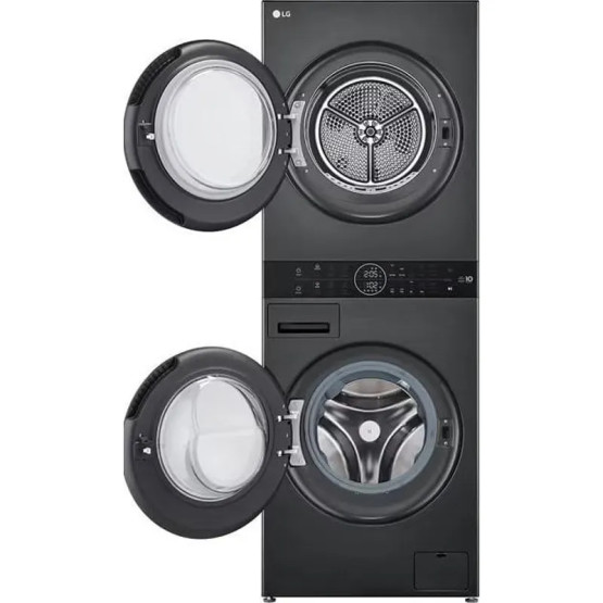 Пералня със сушилня LG WashTower WT1210BBF , 10 kg, 12.00 kg, 1400 об./мин., A , C , Черен