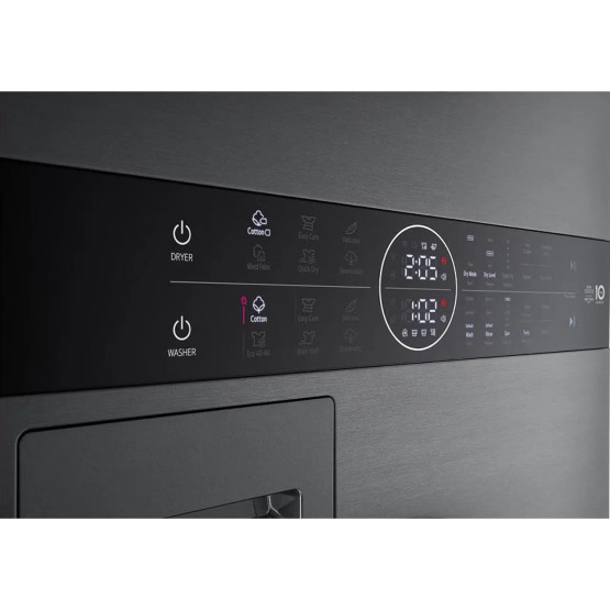 Пералня със сушилня LG WashTower WT1210BBF , 10 kg, 12.00 kg, 1400 об./мин., A , C , Черен