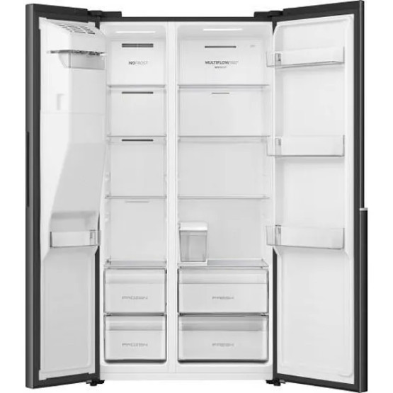 Хладилник Side-by-Side Gorenje NRS917E61BX , 528 l, E , No Frost , Черен инокс