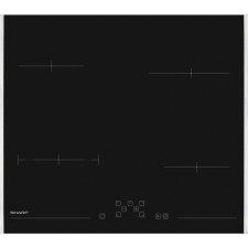 Вграден керамичен плот Sharp KH-6V08FT0K-EU , Електрически