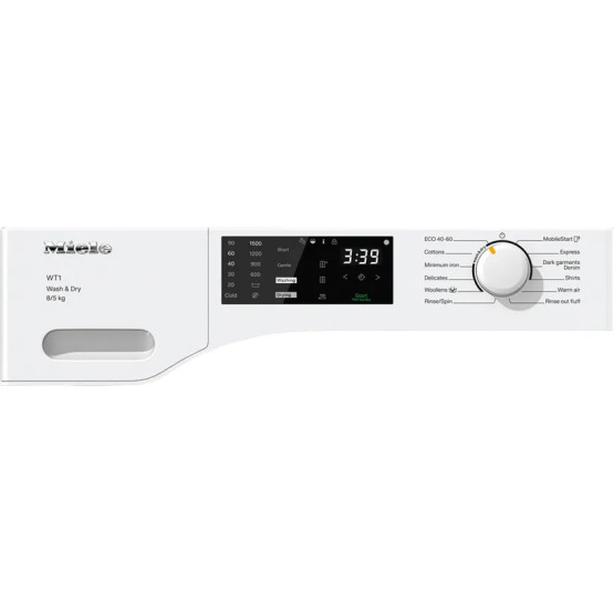 Пералня със сушилня MIELE WTD160 WCS , 1500 об./мин., 5 kg, 8.00 kg, D , Бял