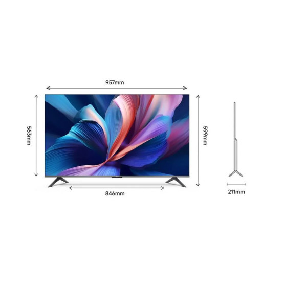 Телевизор Xiaomi A Pro 43 2026 / ELA5956EU , 108 см, 3840x2160 UHD-4K , 43 inch, Android , QLED