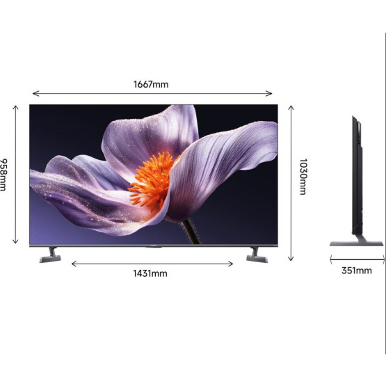 Телевизор Xiaomi TV S Pro Mini LED 75 2026 / ELA6336EU , 189 см, 3840x2160 UHD-4K , 75 inch, Android , Mini LED , Smart TV